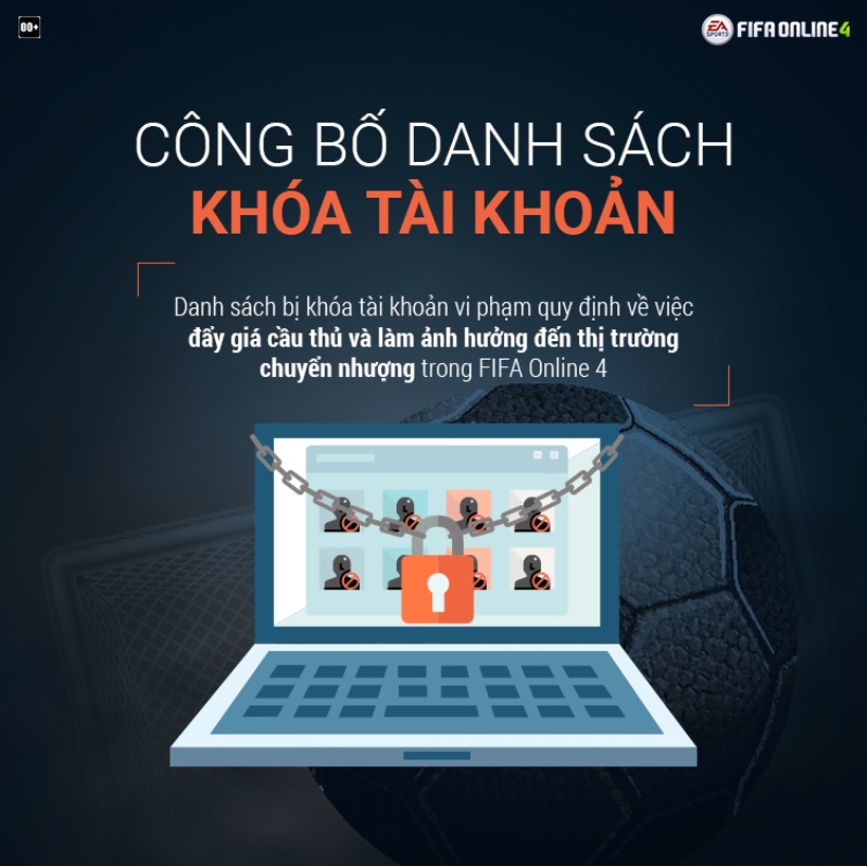 Garena khóa vĩnh viễn nhiều tài khoản có hành vi đẩy giá cầu thủ