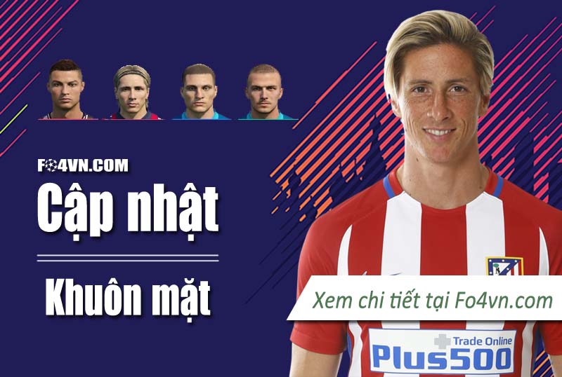 Cập nhật khuôn mặt cầu thủ