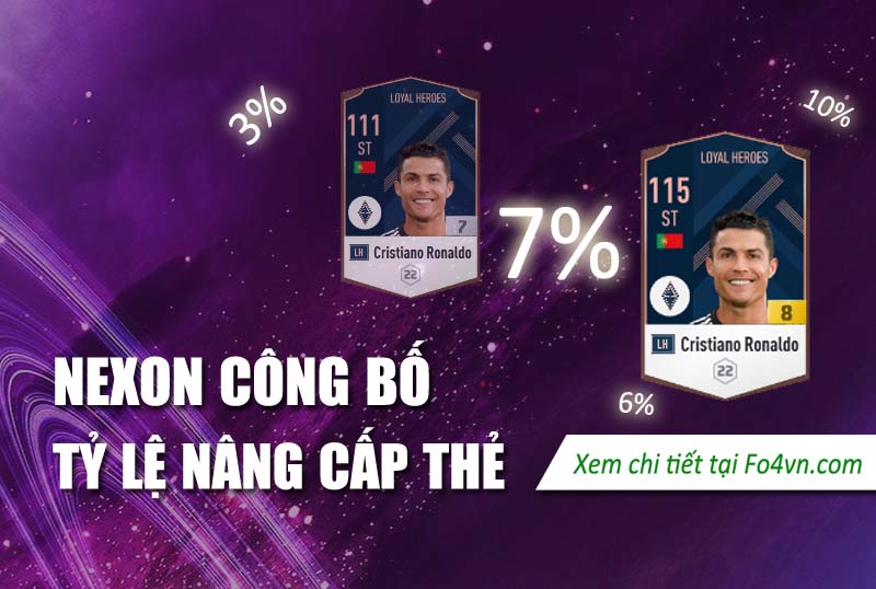 Nexon công bố tỷ lệ nâng cấp thẻ - từ 7 lên 8 chỉ có 7%