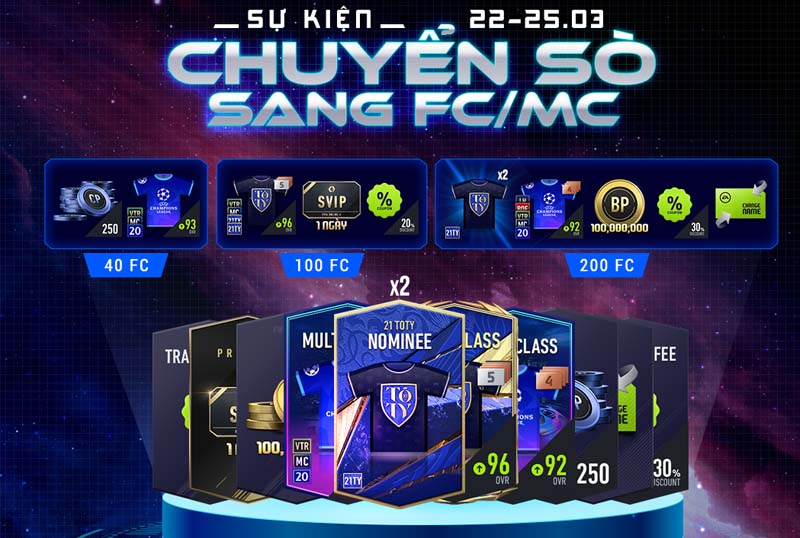 Review sự kiện chuyển sò 22.3.2021