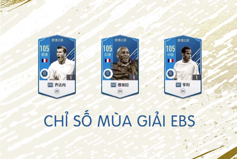 Chỉ số chi tiết các cầu thủ mùa giải EBS