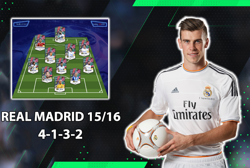 Chiến thuật FC Online : Sơ đồ 4132 team color Real 2015/2016