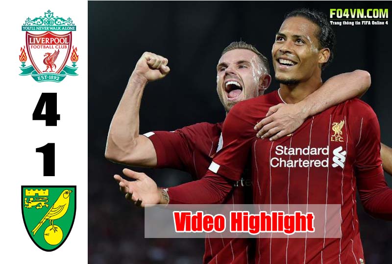 Liverpool 4-1  Norwich : ra quân thuận lợi